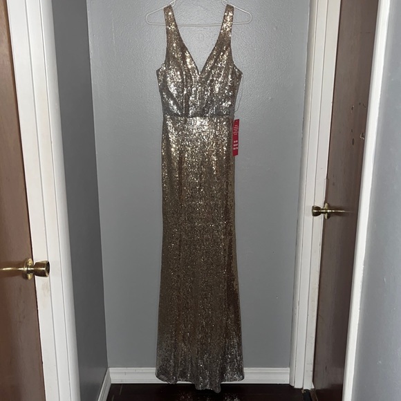 Crystal Doll | Dresses | Crystal Doll Gold Sequin Dress Size 9 | Poshmark